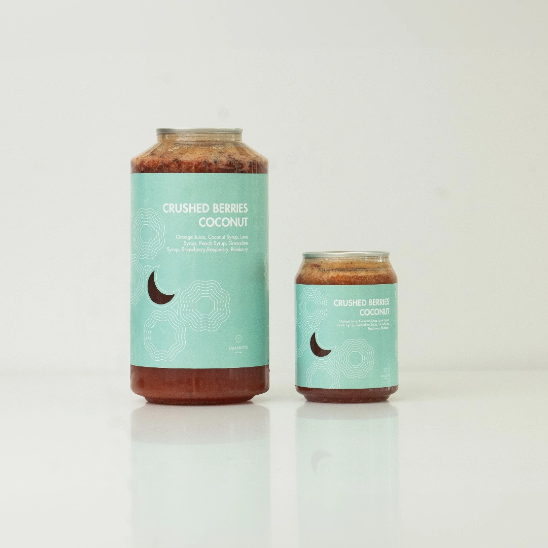 crushed berries coconut